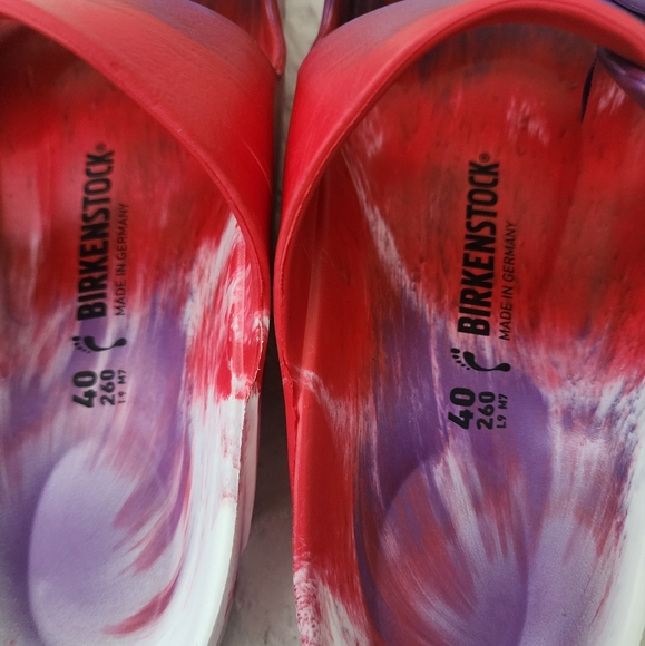 🆕️Birkenstock Arizona EVA Red and Purple Tie Dye - Picture 9 of 9